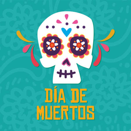 Dia de los muertos poster. Day of the Dead - Vectorのイラスト素材