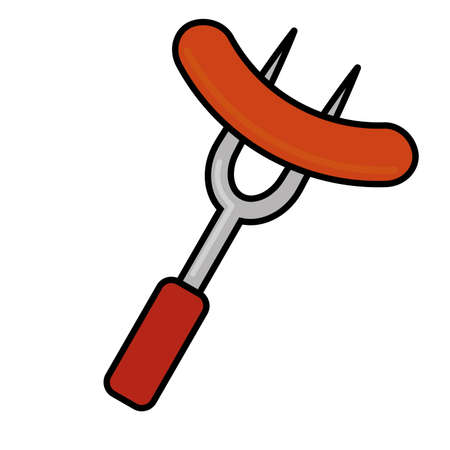 Isolated Sausage october fest germany icon- Vectorのイラスト素材