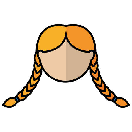 Isolated woman head october fest germany icon- Vectorのイラスト素材