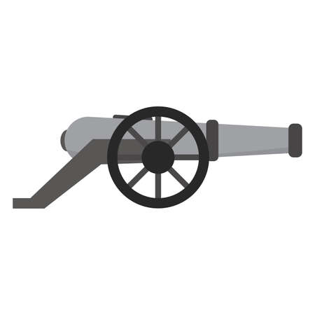 Isolated canyon machine gun war iconのイラスト素材