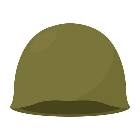 Isolated green helmet gun war iconのイラスト素材