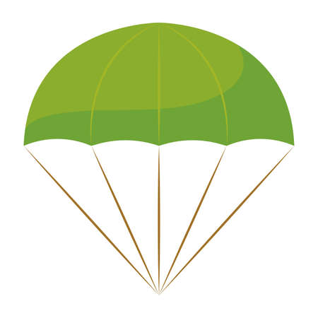 Isolated parachute soldier gun war iconのイラスト素材
