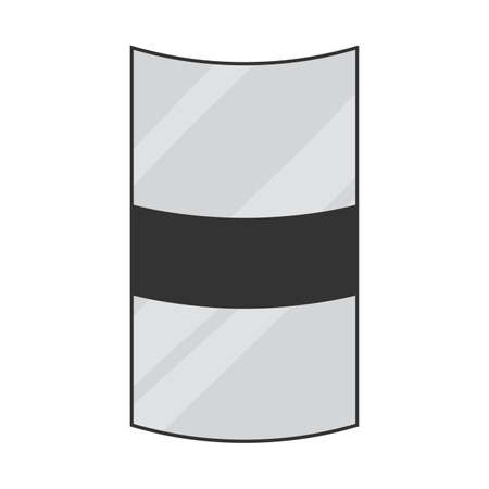 Isolated shield soldier gun war iconのイラスト素材