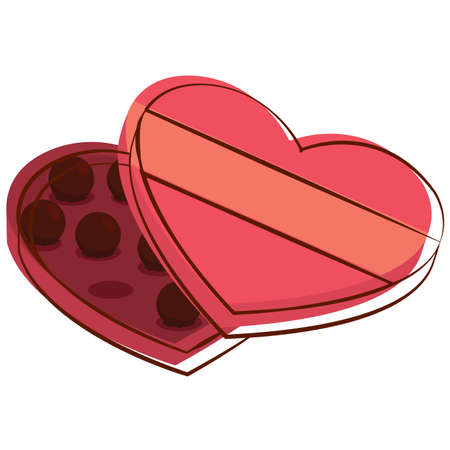 Isolated romantic candys pink love icon- Vectorのイラスト素材