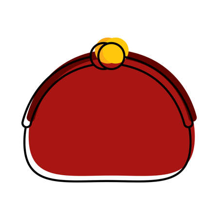 Isolated wallet online digital marketing colorful icon in white background- Vectorのイラスト素材