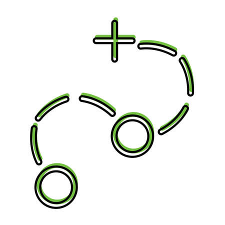 Isolated icon online digital marketing colorful icon in white background- Vectorのイラスト素材