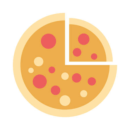 Isolated pizza food delivery fast icon- Vectorのイラスト素材