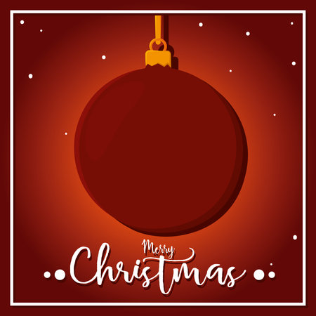 Christmas card with a christmas ball - Vectorのイラスト素材