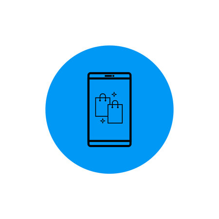 Isolated phone transfers financials digital marketing icon- Vectorのイラスト素材