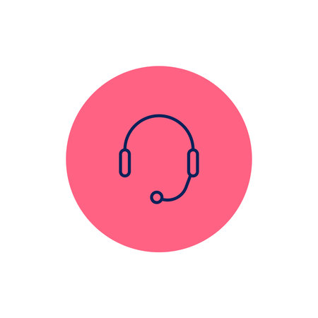 Isolated earphones financials digital marketing icon- Vectorのイラスト素材