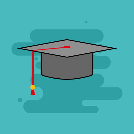 Mortarboard back to school Tools picture icon - Vectorのイラスト素材