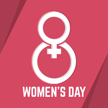 Female woman symbol Women day Vector illustration