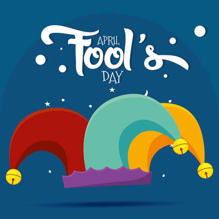 Hat April fools day Vector illustrationのイラスト素材