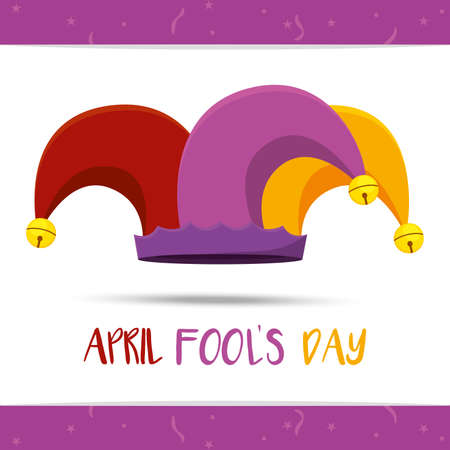 Hat April fools day Vector illustrationのイラスト素材