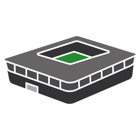 Isolated square open stadium vector illustrationのイラスト素材