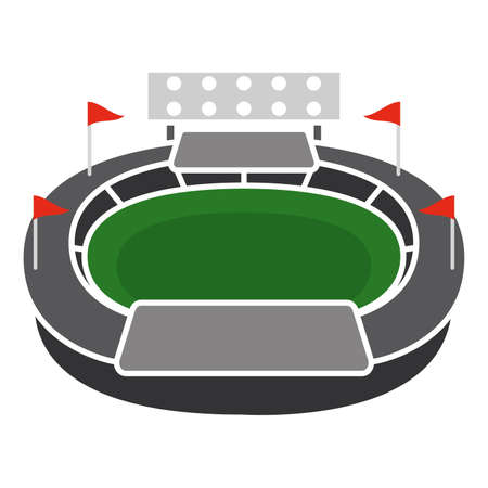 Isolated circle open stadium vector illustrationのイラスト素材