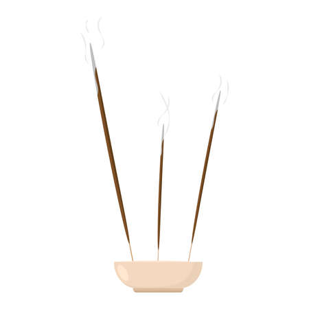 Isolated incense aromatherapy spa vector illustrationのイラスト素材