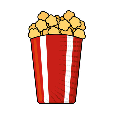 Isolated pop corn fast food vector illustrationのイラスト素材