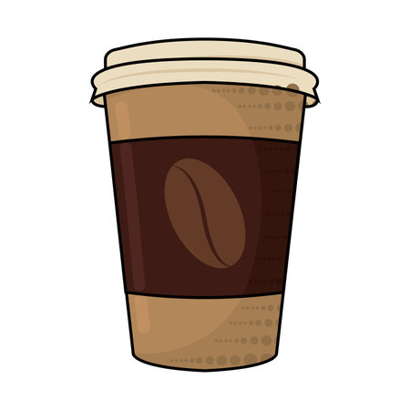 Isolated coffee fast food vector illustrationのイラスト素材