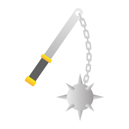 Isolated mace weapon medieval icon Vectorのイラスト素材