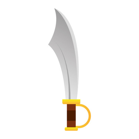 Isolated sword weapon medieval icon Vectorのイラスト素材