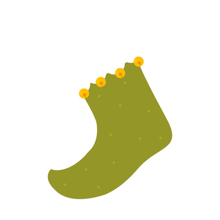 Isolated christmas sock sketch icon Vectorのイラスト素材