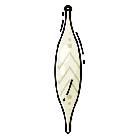 Isolated colored christmas ball with texture Vectorのイラスト素材