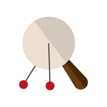 Isolated colored ping pong racket oty icon Vectorのイラスト素材