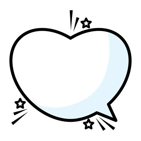 Isolated empty comic speech bubble Vectorのイラスト素材