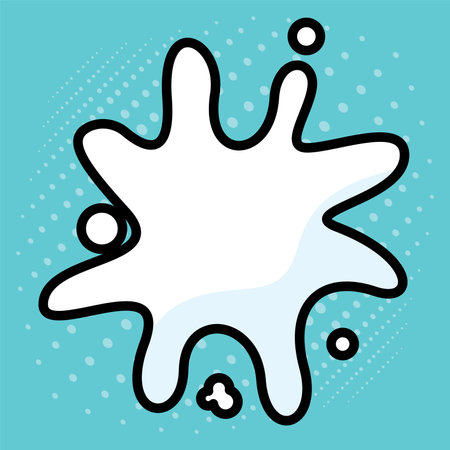 Isolated empty comic speech bubble Vectorのイラスト素材