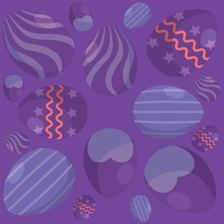 Seamless pattern background with easter egg icons Vectorのイラスト素材