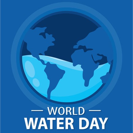 World water day poster background Vectorのイラスト素材