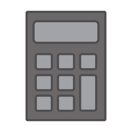 Isolated colored calculator office supply icon Vectorのイラスト素材