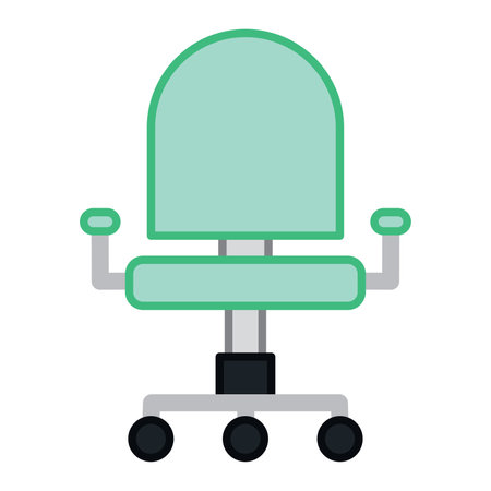 Isolated colored office chair icon Vectorのイラスト素材