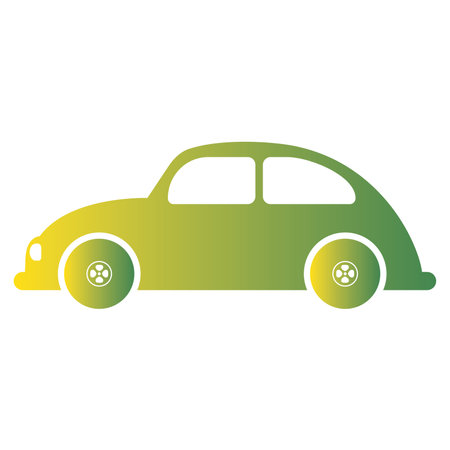 Isolated colored car icon Flat design Vectorのイラスト素材