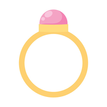 Isolated colored ring icon with diamond Vectorのイラスト素材