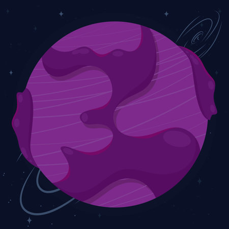Isolated abstract colored scifi planet icon Vectorのイラスト素材