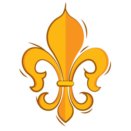 Isolated lys flower symbol icon Vectorのイラスト素材