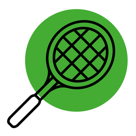 Isolated colored tennis racket sport icon Vectorのイラスト素材