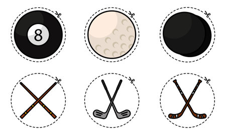 Set of different sport icons Vectorのイラスト素材