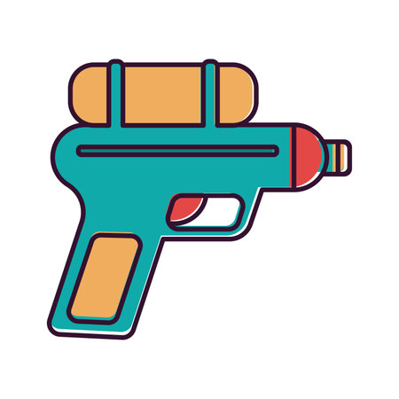 Isolated colored water gun toy icon Vectorのイラスト素材