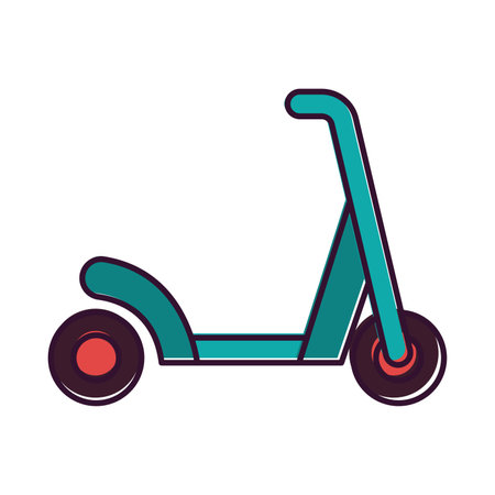 Isolated colored scooter toy icon Vectorのイラスト素材