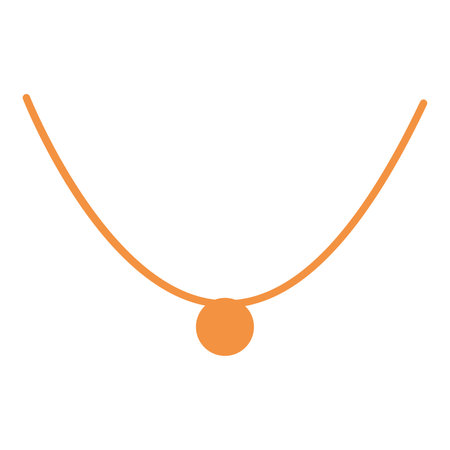 Isolated colored jewelry necklace icon Vectorのイラスト素材