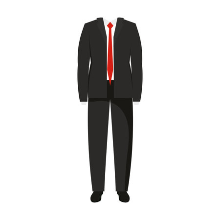 Isolated colored young business male clothes Vectorのイラスト素材