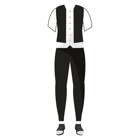 Isolated colored young hipster male clothes Vectorのイラスト素材