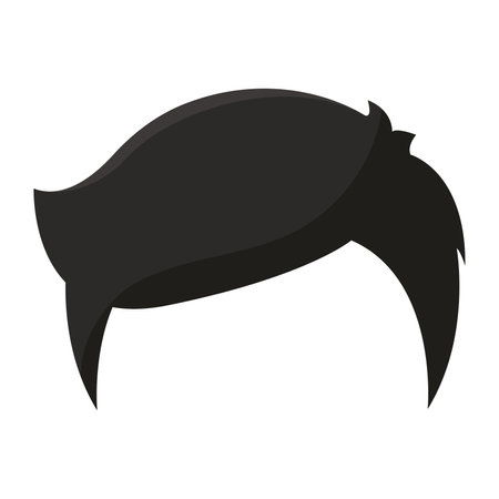 Isolated colored male hair style Vectorのイラスト素材