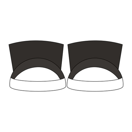 Isolated colored shoes clothes icon Vectorのイラスト素材