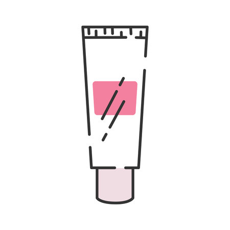 Isolated face cream colored fashion icon Vectorのイラスト素材