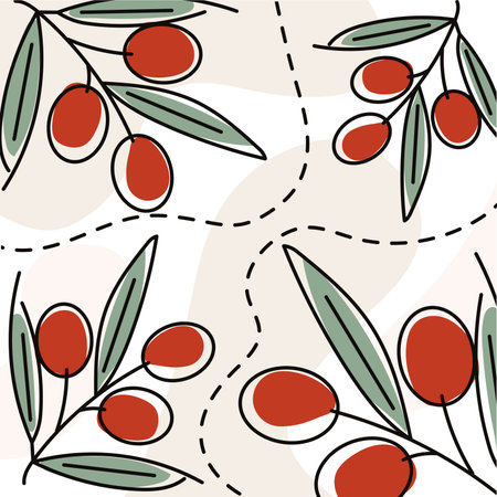 Hand drawn illustration background with abstract shapes Vectorのイラスト素材