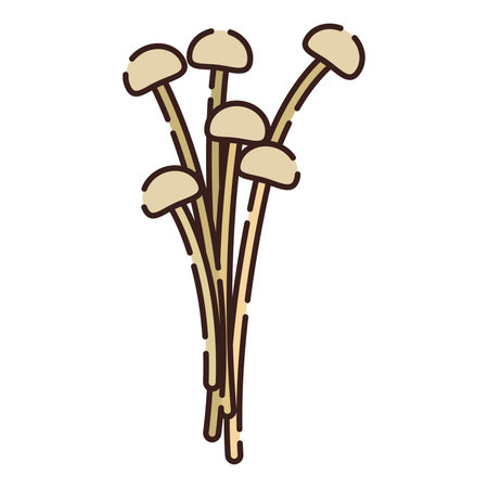 Isolated colored mushroom icon Flat design Vectorのイラスト素材